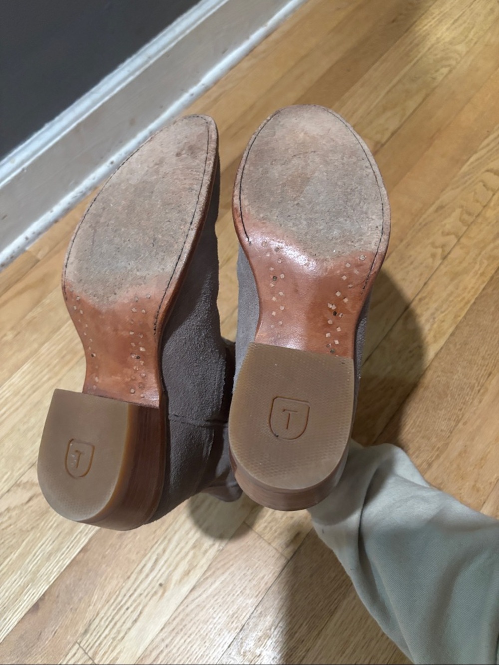TECOVAS suede leather cowboy booties - Picture 11 of 16